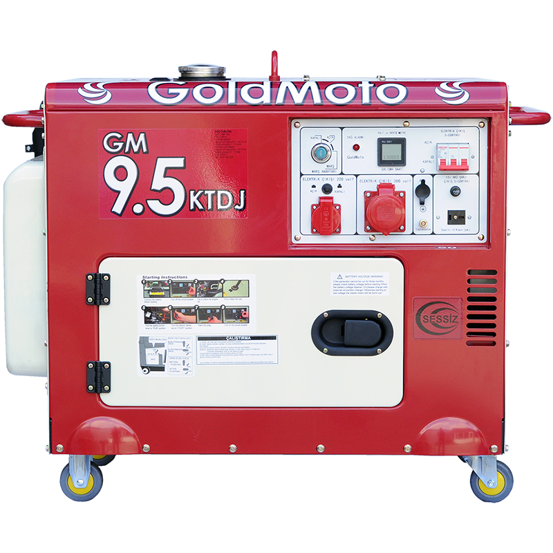 Генератор дизельний GOLDMOTO 3 фази (380В), 6,5кВт, (GM-95-KTDJ)